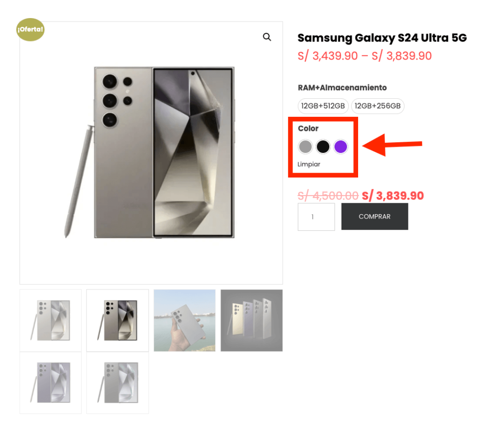 Si deseas agregar colores en las variaciones de tus productos, te mostramos como.